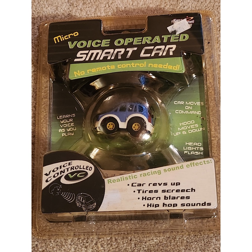 Smart Planet Micro Voice Operated Smart Car Blue VC-1 Voice Controlled Toy Car